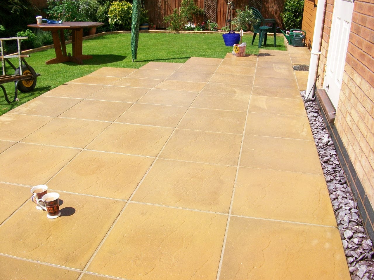Standard Buff Concrete Paving Slab 600 x 600 x 50mm (2x2) — Alter Supplies