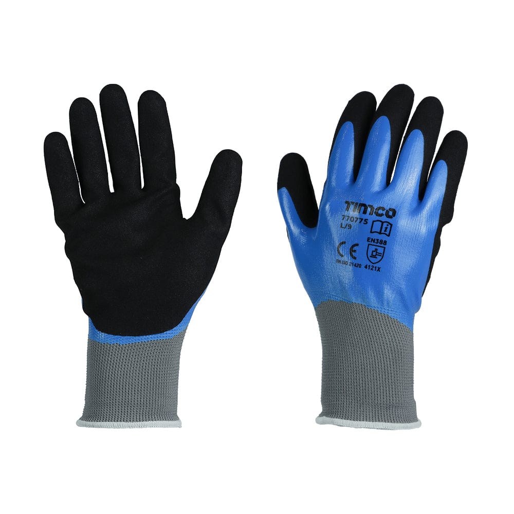 Waterproof Grip Gloves BLUE