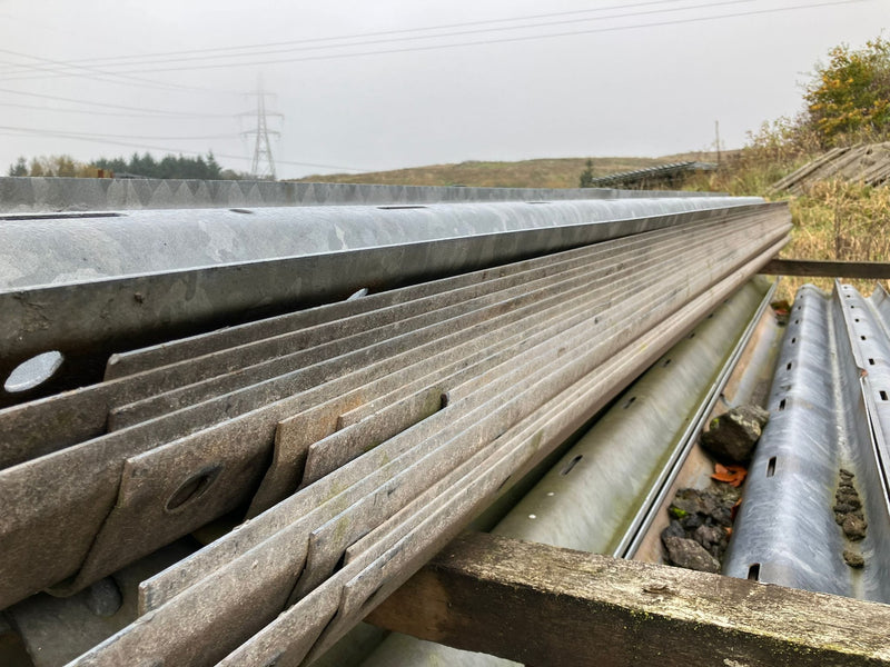 Reclaimed Armco Motorway Crash Barrier  |  4.3m x 318mm x 88mm