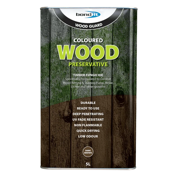 Ronseal RSLTTWPDB5L Trade Total Wood Preserver Dark Brown 5 Litre