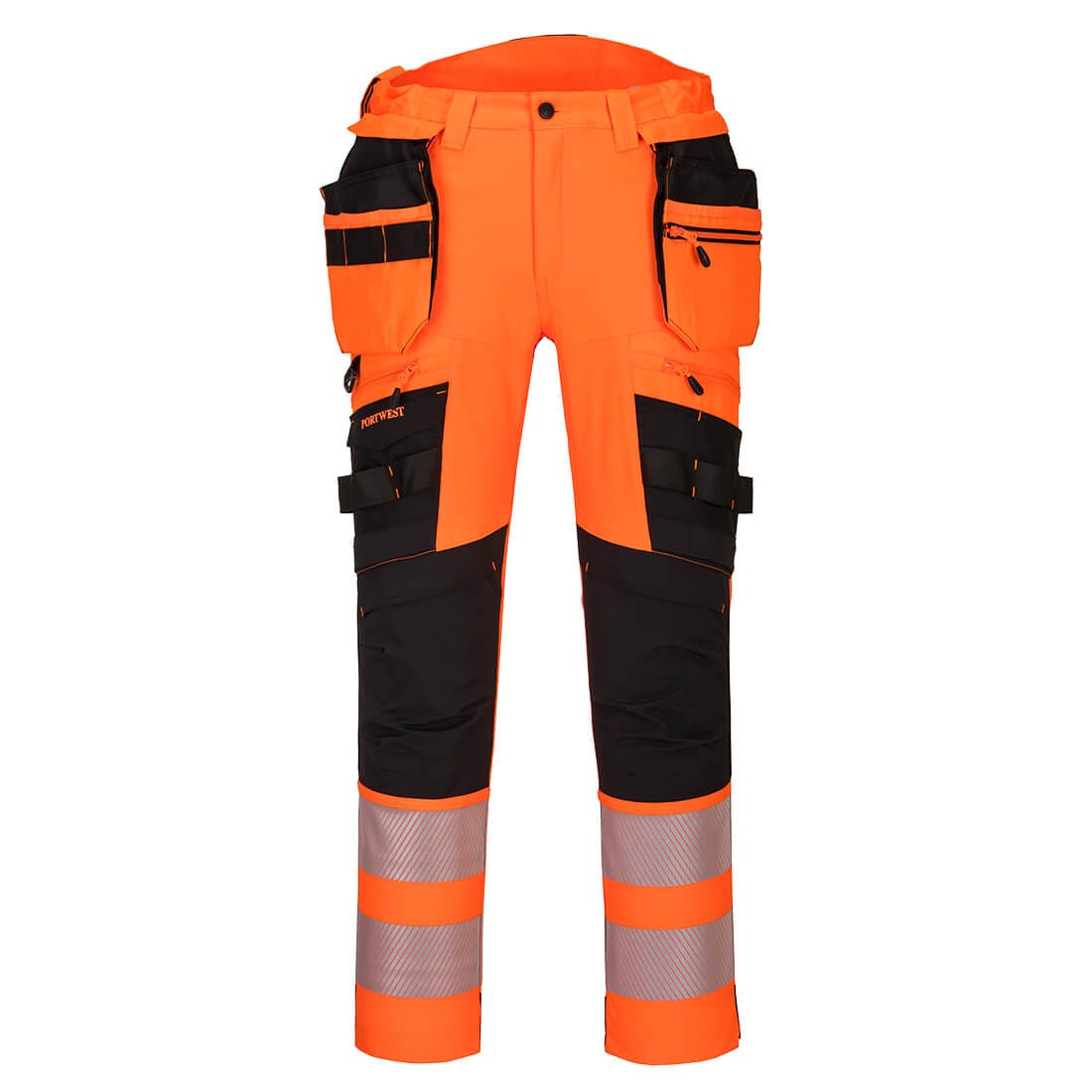 Portwest DX442 Hi-Vis Holster Trousers Orange/black