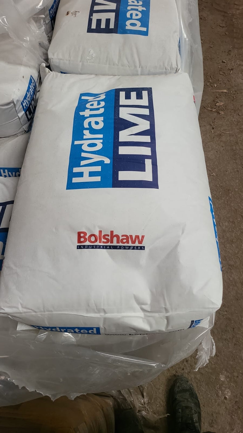 Hydrated Lime 25kg paper bag