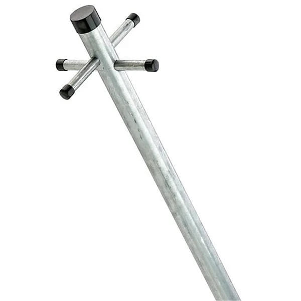 2.4m (8ft) Washing Clothes Line Pole Post Galvanised With Socket