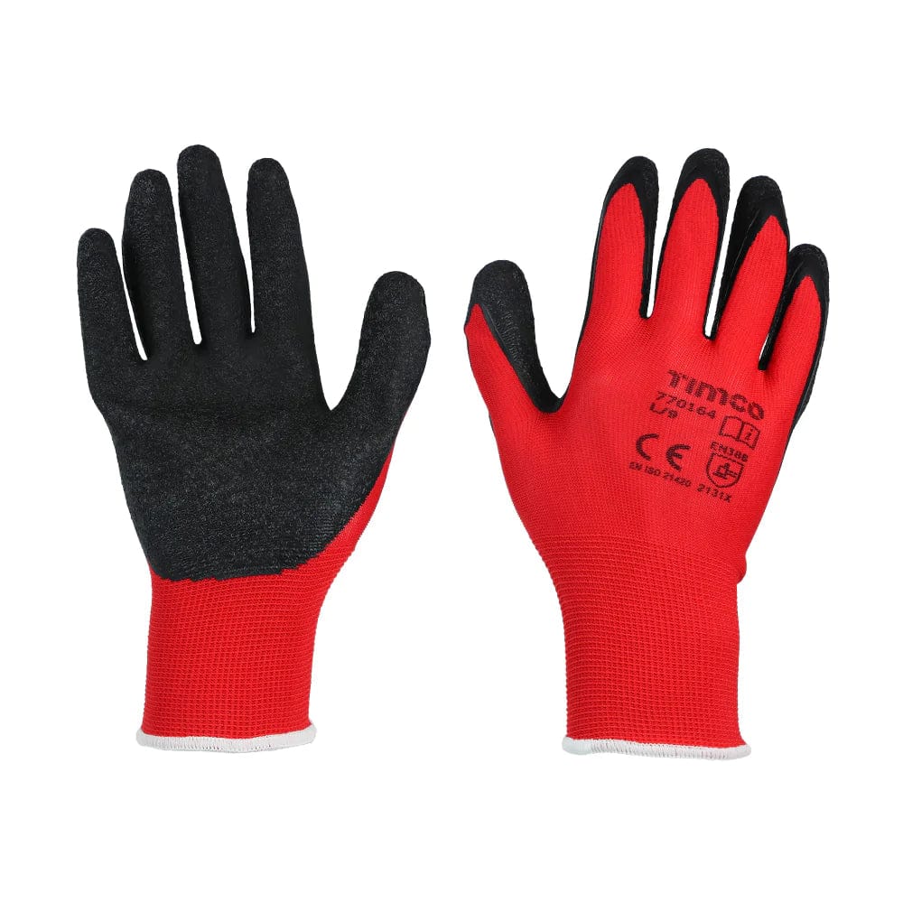 Timco Light grip gloves - Crinkle latex