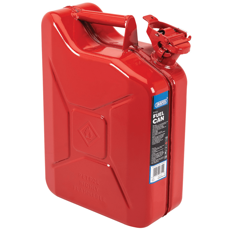 10L STEEL FUEL CAN (RED)