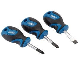 STUBBY SOFT GRIP SCREWDRIVER SET (3 PIECE)