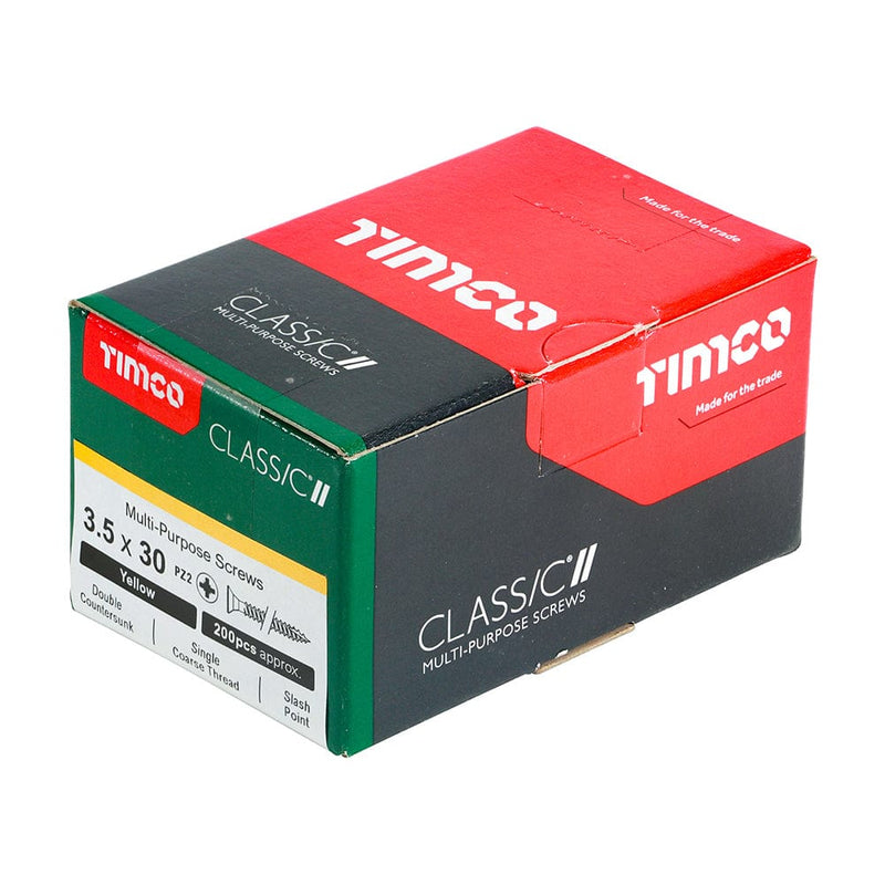 Timco - Classic Screw PZ2 CSK ZYP
3.5 x 30 - box of 200