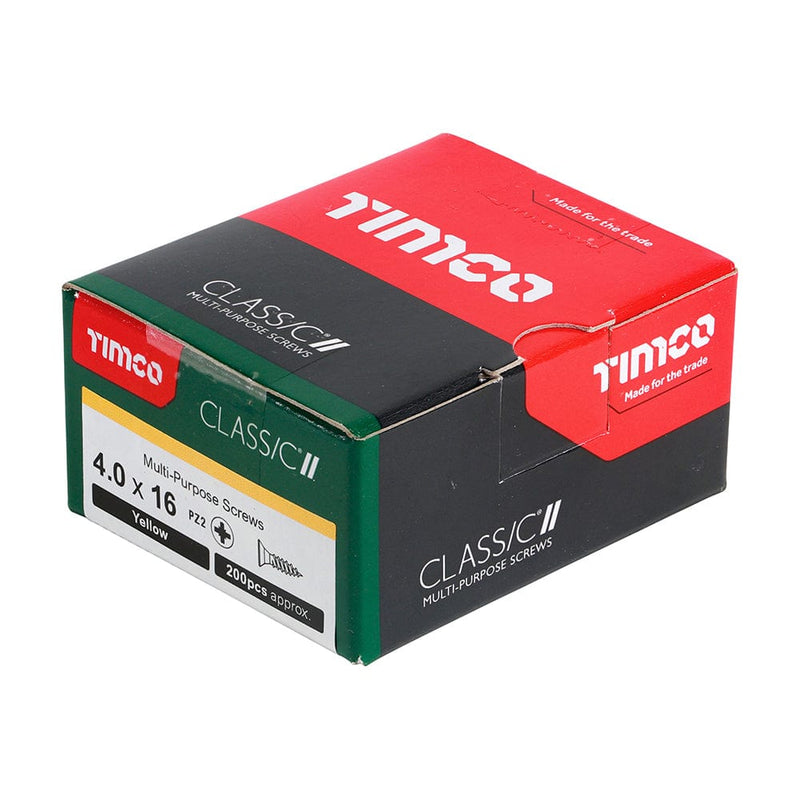 Timco - Classic Screw PZ2 CSK ZYP
4.0 x 16 - box of 200