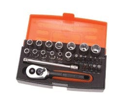 Bahco 25 Piece 1/4 Socket Set