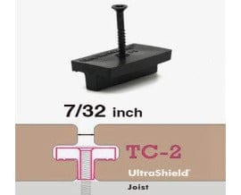UltraShield CEC Main Clips (TC-2) | Hidden Fasteners for Composite Decking (250 clips)