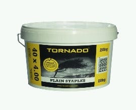 40 x 4.00mm Plain Staples  5kg Standard