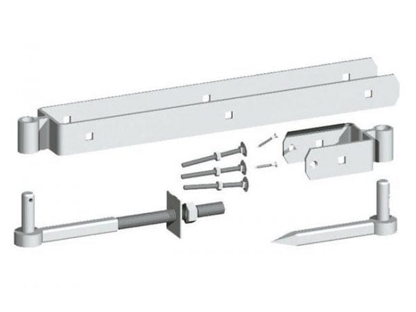 FG STD DBL STRAP HINGE SETS | 24" 600MM GALV P20 - non adjustable