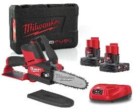 MILWAUKEE M12 FHS-602X 12V HATCHET PRUNING SAW INC 2X 6.0AH BATTS
