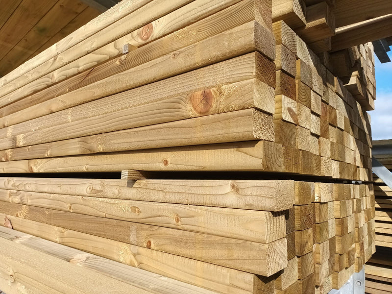 75 x 47mm (3x2) Treated Timber | C16 / C24 Regularised Carcassing